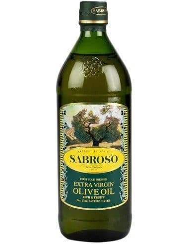 روغن زیتون فرابکر سابروسو اسپانیایی ۱ لیتری اصل | پرس سرد با اسیدیته زیر ۰.۸٪ Sabroso Extra Virgin Olive Oil