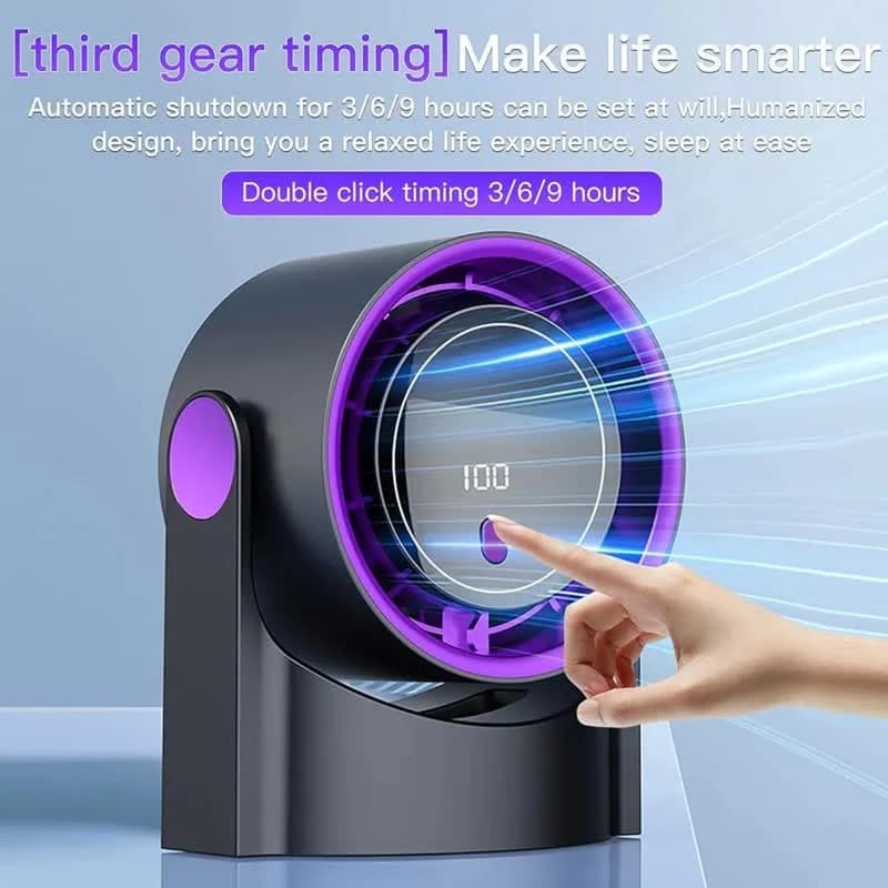 پنکه شارژی سیرکولاتور مدل DESKTOP ظرفیت 6800 میلی آمپر ساعت — تصویر ۷