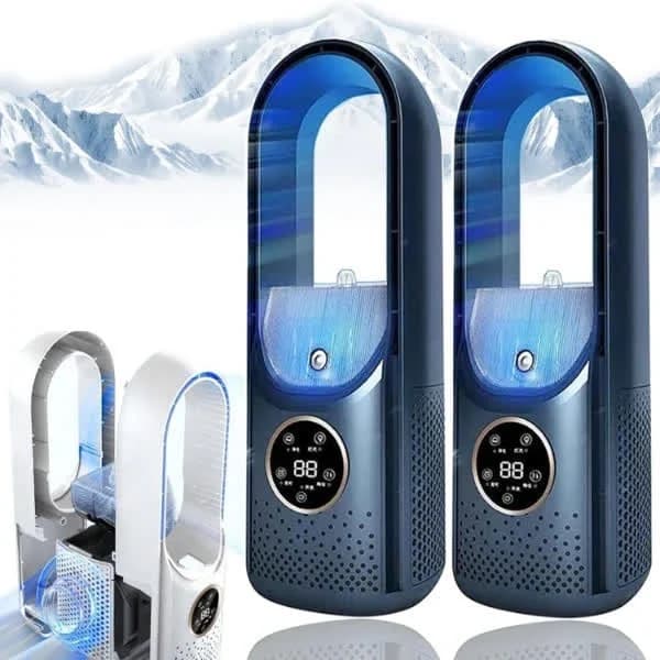 پنکه رومیزی مدل bladeless fan ظرفیت 3000 میلی آمپر ساعت — تصویر ۷