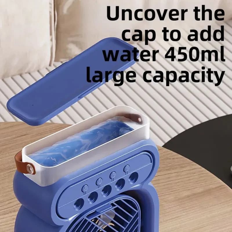پنکه رومیزی مدل FAN HUMIDIFIER ظرفیت 2600 میلی آمپر ساعت — تصویر ۶