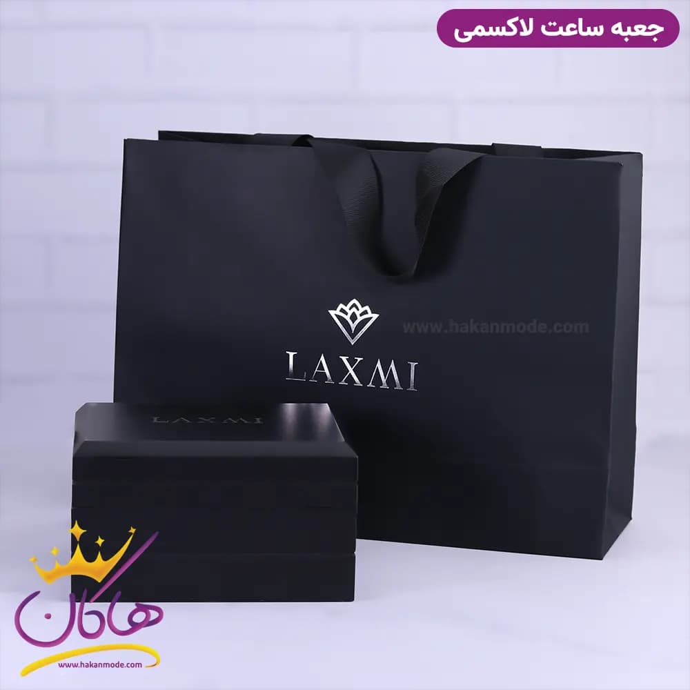 ساعت زنانه لاکسمی بند چرمی قهوه ای قاب رزگلد 8126/5 — تصویر ۴