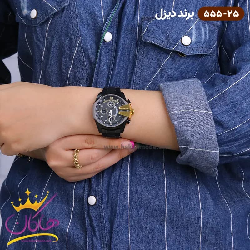 ساعت دیزل زنانه فلزی شاخدار 555/25 — تصویر ۳
