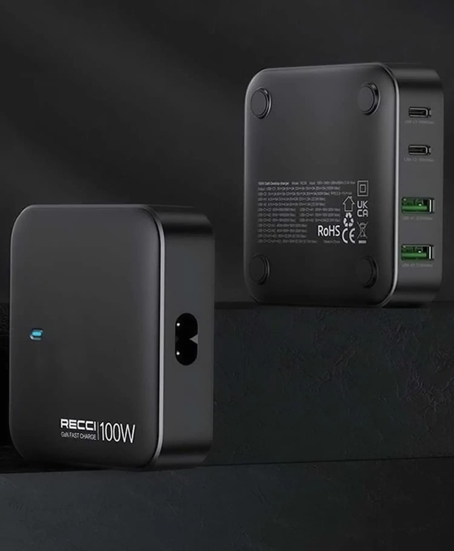 شارژر رومیزی رسی 100W مدل RC39E — تصویر ۲