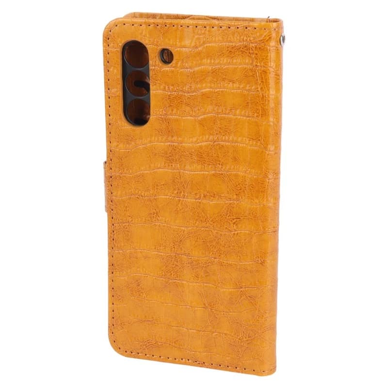 کیف چرمی پوست ماری مگنتی محافظ لنزدار Samsung Galaxy S21 FE 5G — تصویر ۶