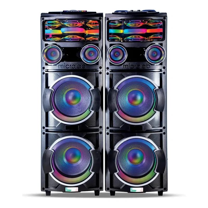 پخشکننده خانگی میکرولب مدل DJ_V400 3D UFO LIGHT مجموعه دو عددی — تصویر ۸