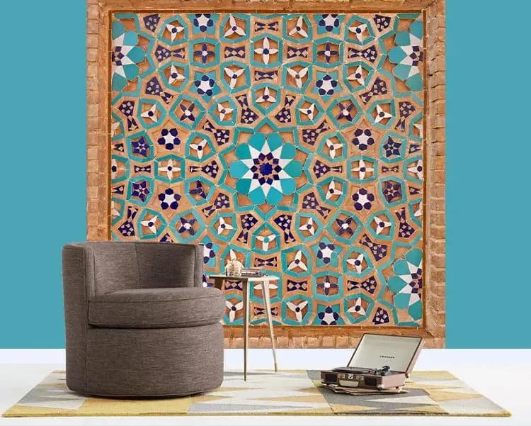 پوستر دیواری کاشی طرح سنتی — تصویر ۳