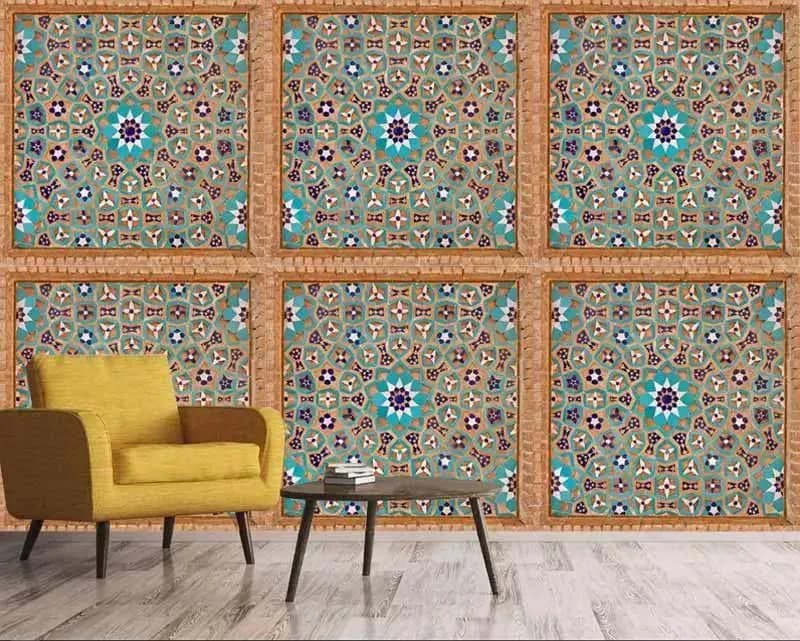 پوستر دیواری کاشی طرح سنتی