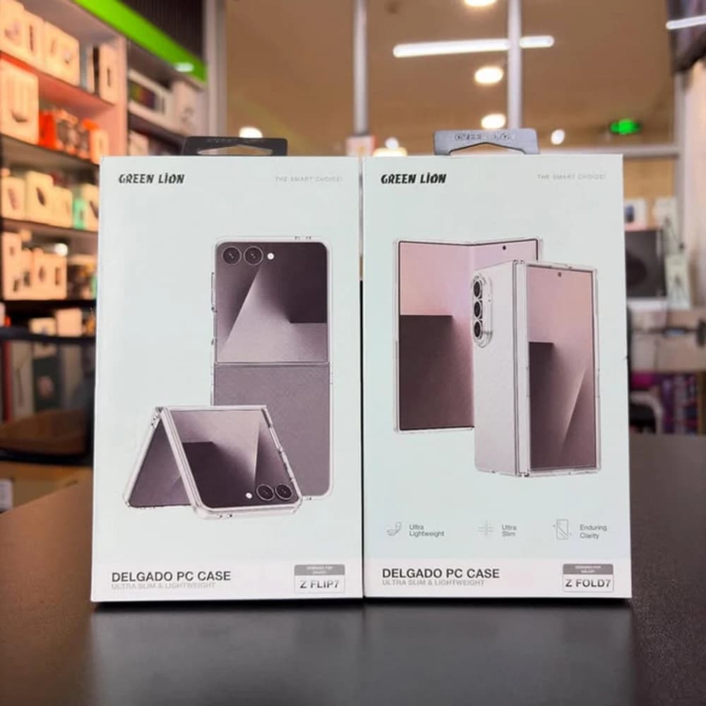 قاب Delgado تمام شفاف Samsung Galaxy Z Fold 7 مارک Green Lion — تصویر ۲