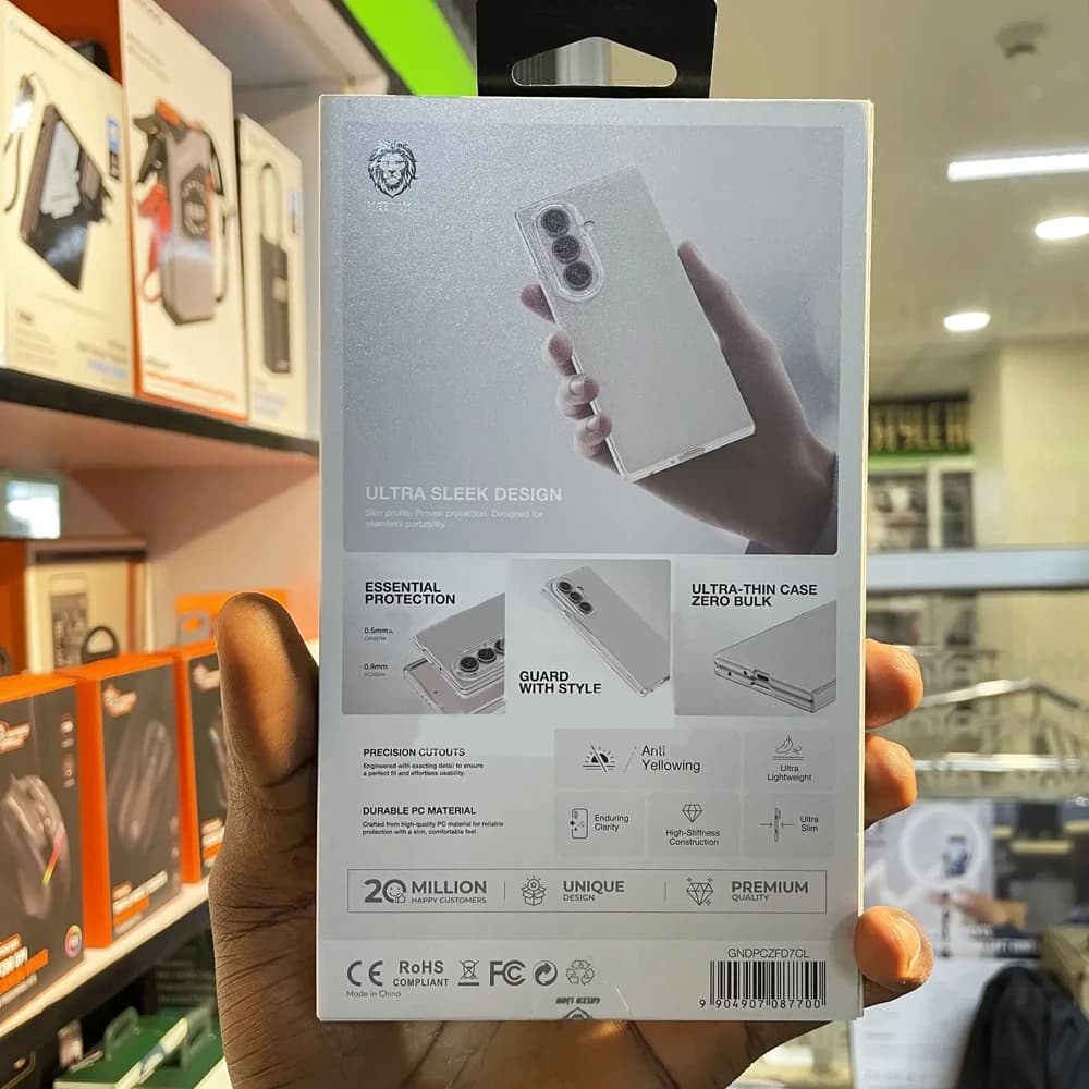قاب Delgado تمام شفاف Samsung Galaxy Z Fold 7 مارک Green Lion — تصویر ۴