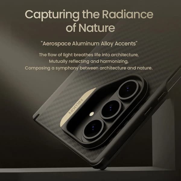 قاب مگنتی فیبری Samsung Galaxy Z Fold 7 مارک نیلکین مدل Synthetic Fiber Pro — تصویر ۷