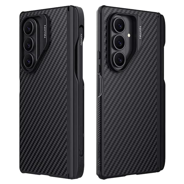 قاب مگنتی فیبری با اسلات قلم Samsung Galaxy Z Fold 7 مارک نیلکین مدل Synthetic Fiber Pro — تصویر ۸