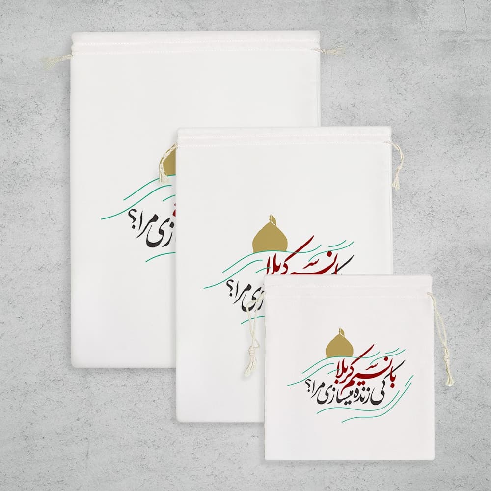 کیسه نظم دهنده با نسیم کربلا کی زنده میسازی مرا؟ — تصویر ۳