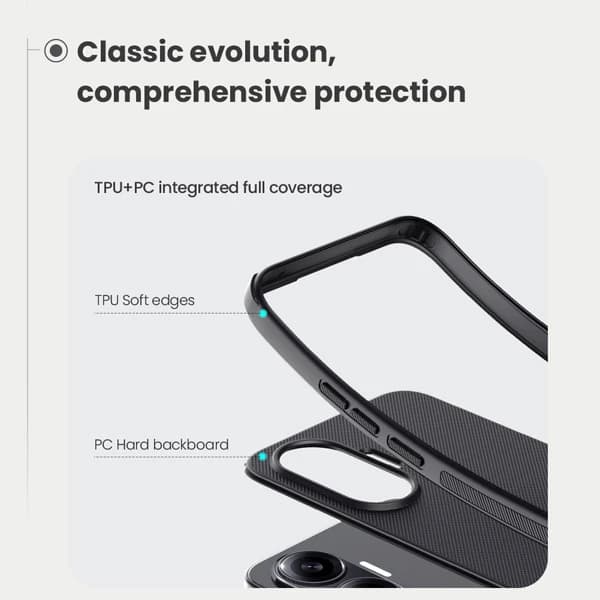 قاب ضد ضربه مگنتی Xiaomi Redmi Turbo 4 Pro مارک نیلکین مدل Super Frosted Shield Pro Magnetic — تصویر ۳