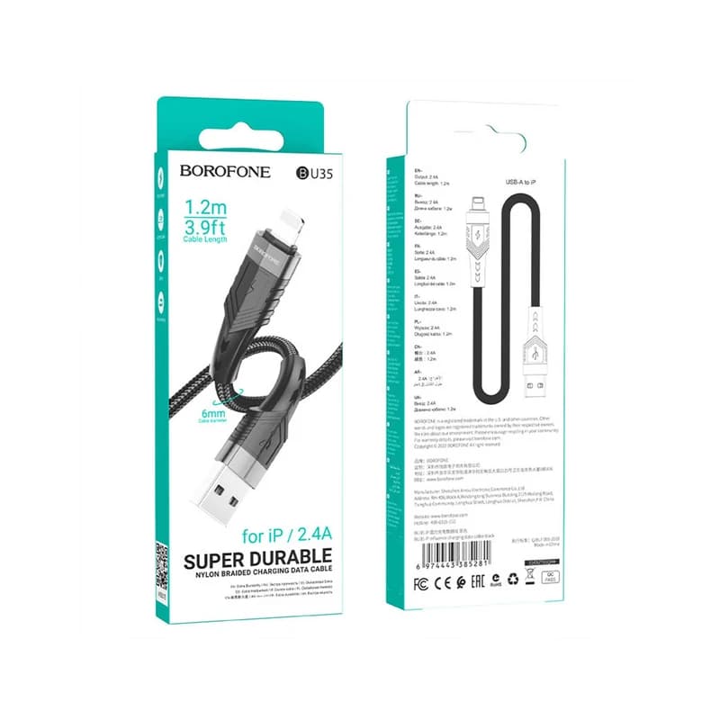 کابل شارژ USB به لایتنینگ بروفون مدل BU35 — تصویر ۵