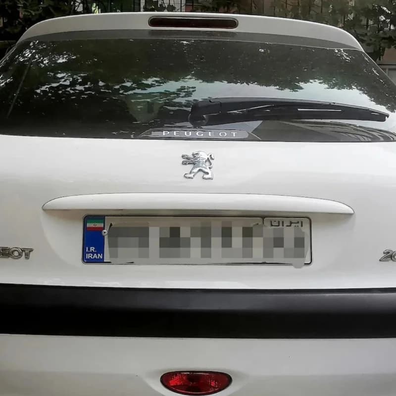 ورد پلیت ژله ای عقب خودرو پژو 206 و 207- peugeot — تصویر ۴