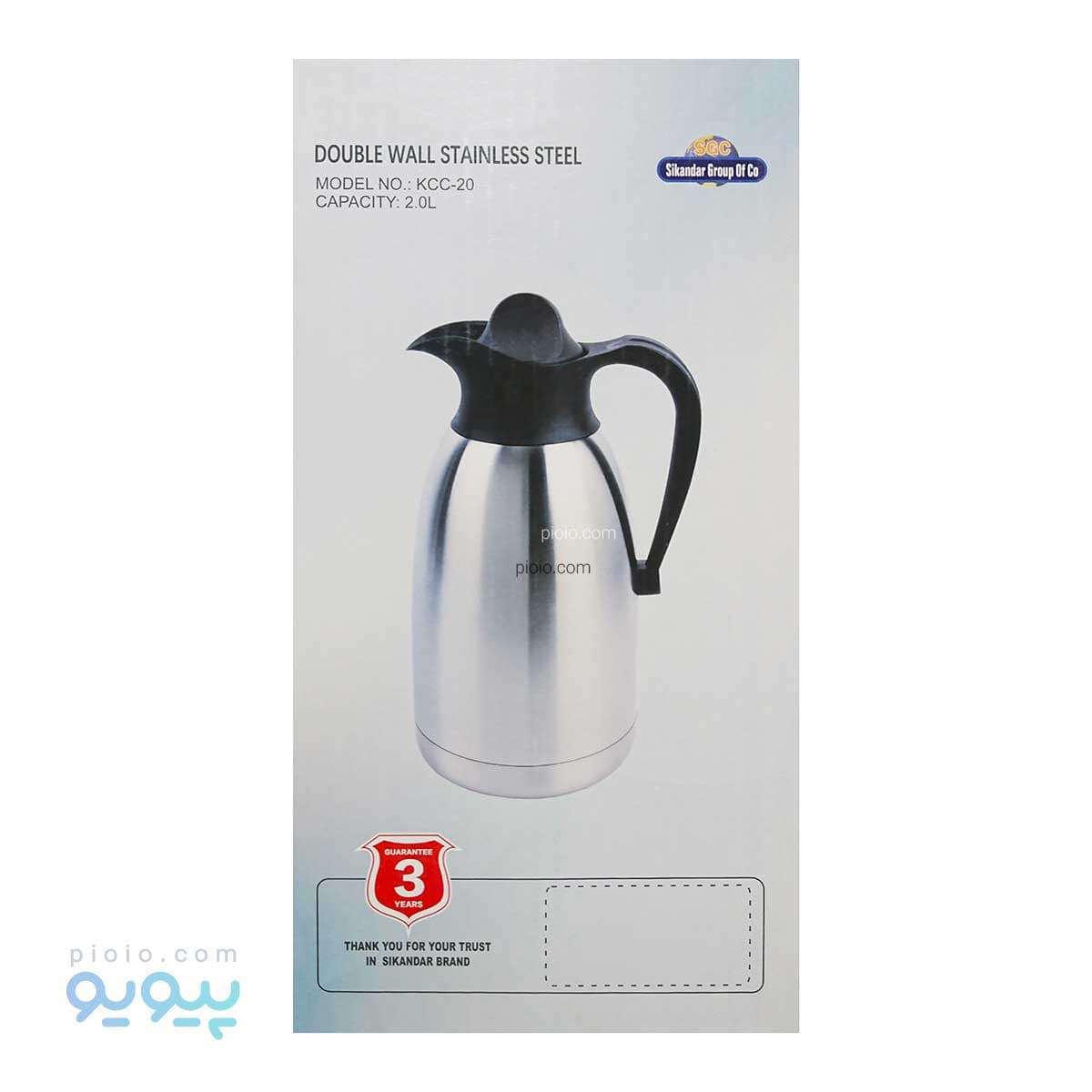 فلاسک 2 لیتری vaucuum jug آیتم KCC-20 — تصویر ۵