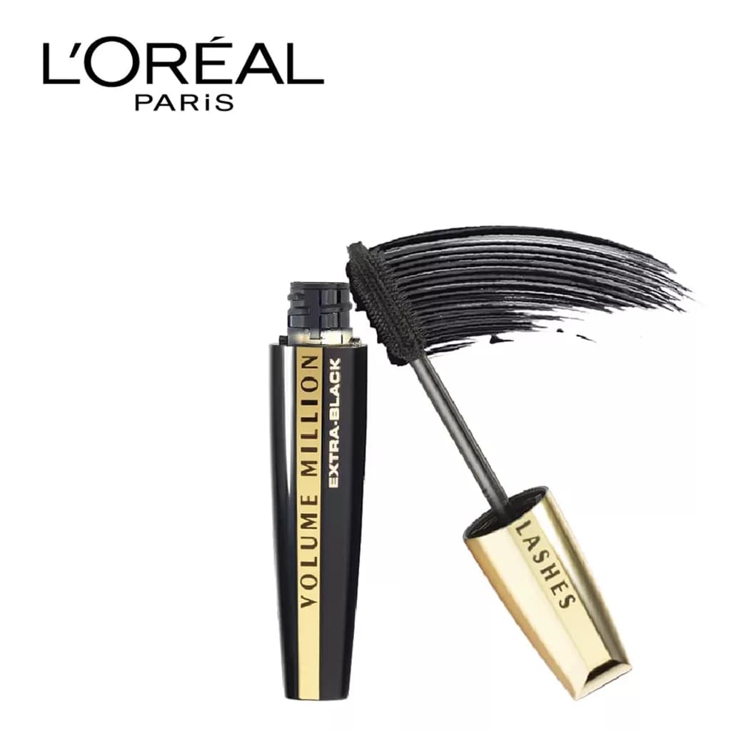 ریمل لورآل مدل VOLUME MILLION LASHES EXTRA-BLACK — تصویر ۳