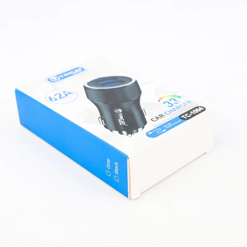 شارژر فندکی فست شارژ 33 وات تریکت TRICAT TC-1004 — تصویر ۷