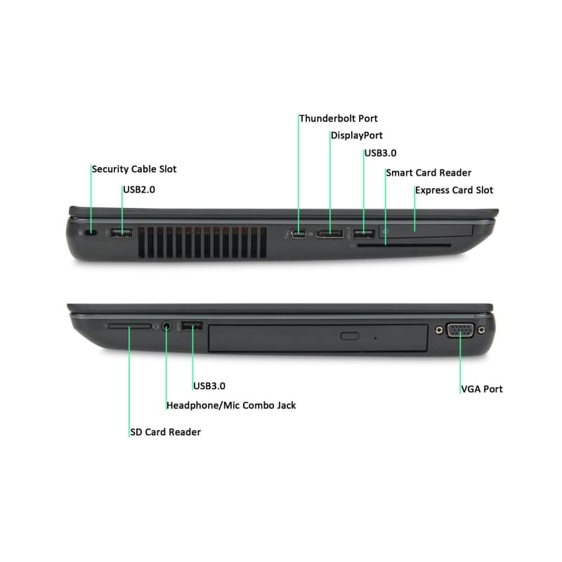 لپ تاپ استوک اچ پی زدبوک HP ZBook 15 پردازنده Core i7 4900MQ — تصویر ۷