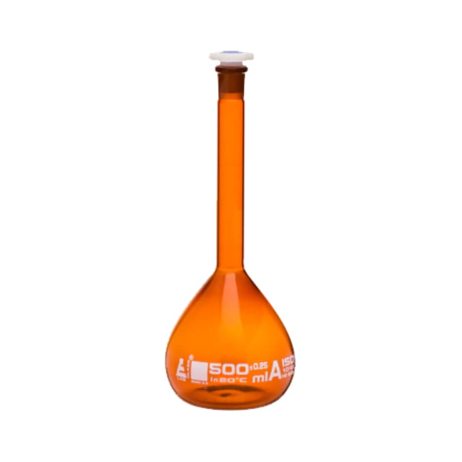 بالن ژوژه تیره A درب پلاستیکی گواهی کالیبراسیون 1000ml Eisco