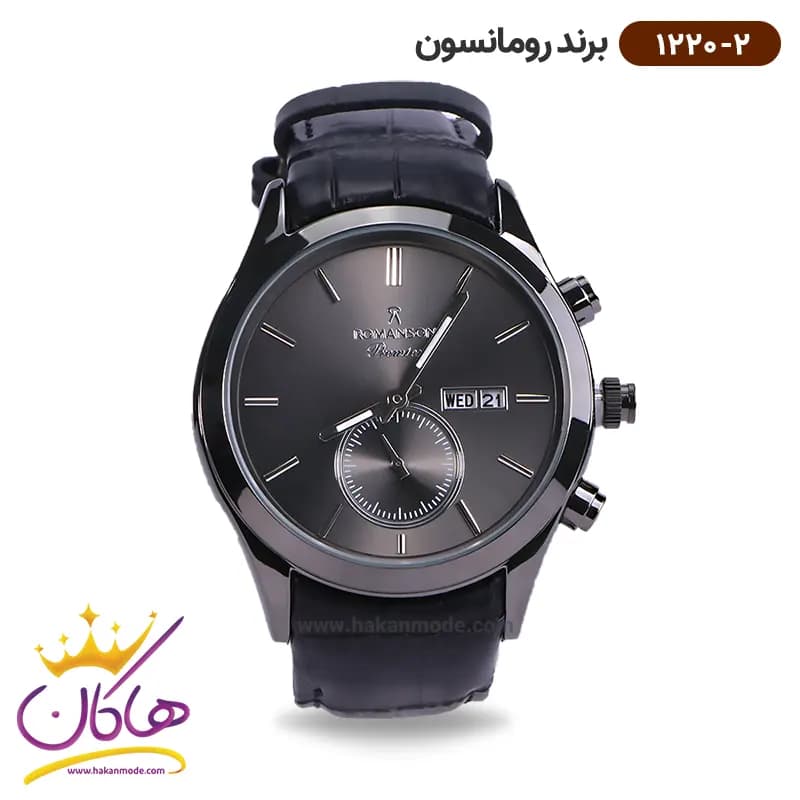 ساعت رومانسون مردانه بند چرمی 1220/2