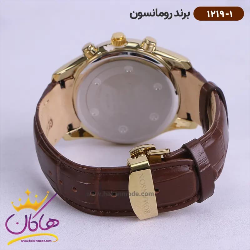 ساعت رومانسون مردانه بند چرمی 1219/1 — تصویر ۳