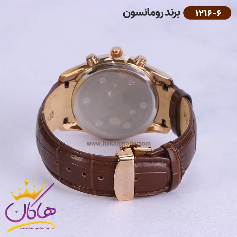 ساعت رومانسون مردانه بند چرمی 1216/6 — تصویر ۳