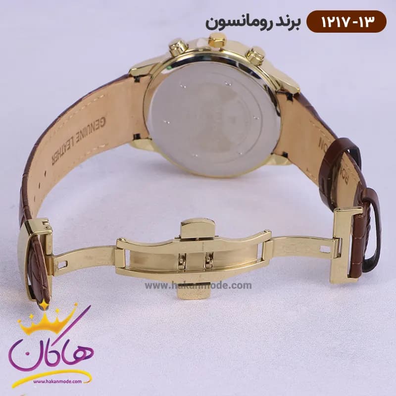ساعت رومانسون مردانه بند چرمی 1217/13 — تصویر ۵