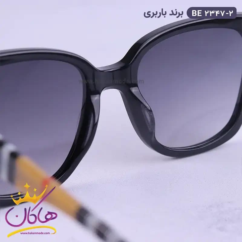 عینک آفتابی باربری زنانه مشکی BE2347/2 — تصویر ۴