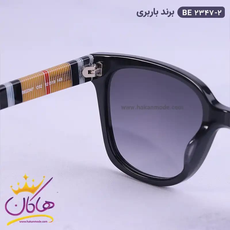 عینک آفتابی باربری زنانه مشکی BE2347/2 — تصویر ۵