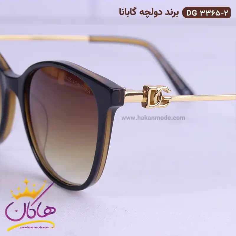 عینک آفتابی دی اند جی زنانه قهوه ای DG3365 — تصویر ۵