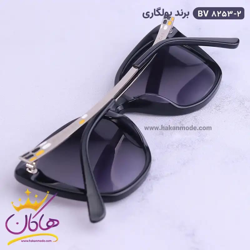 عینک آفتابی بولگاری زنانه گربه ای مشکی BV8253/2 — تصویر ۸