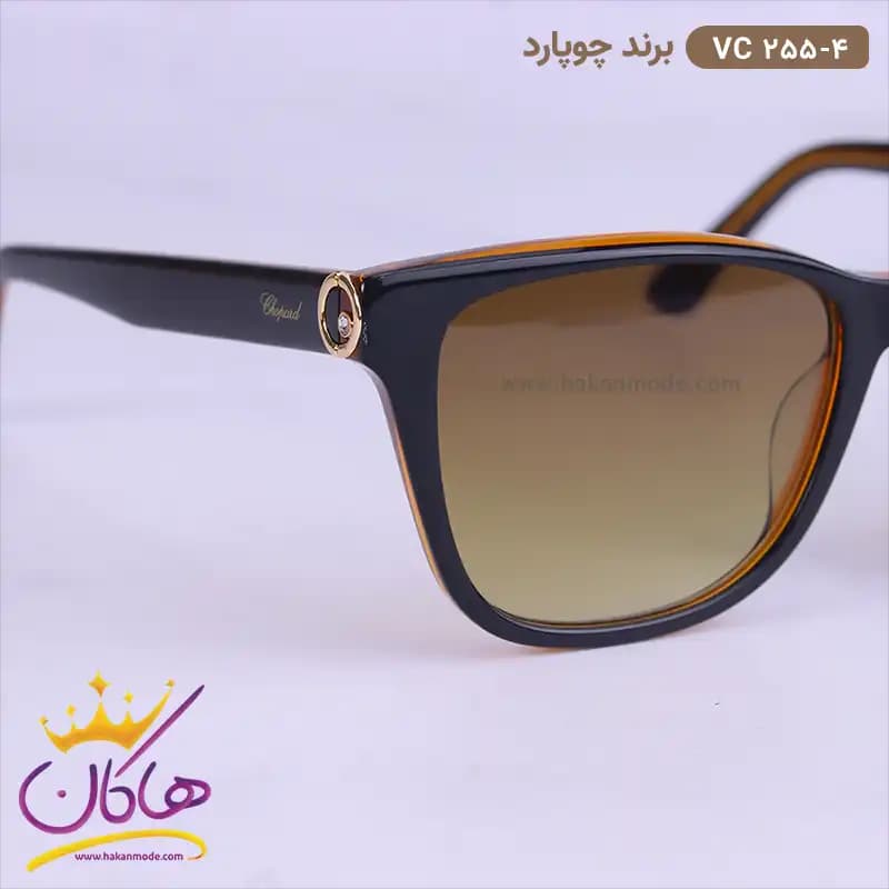 عینک آفتابی شوپارد زنانه ویفرر قهوه ای VCH255 — تصویر ۳