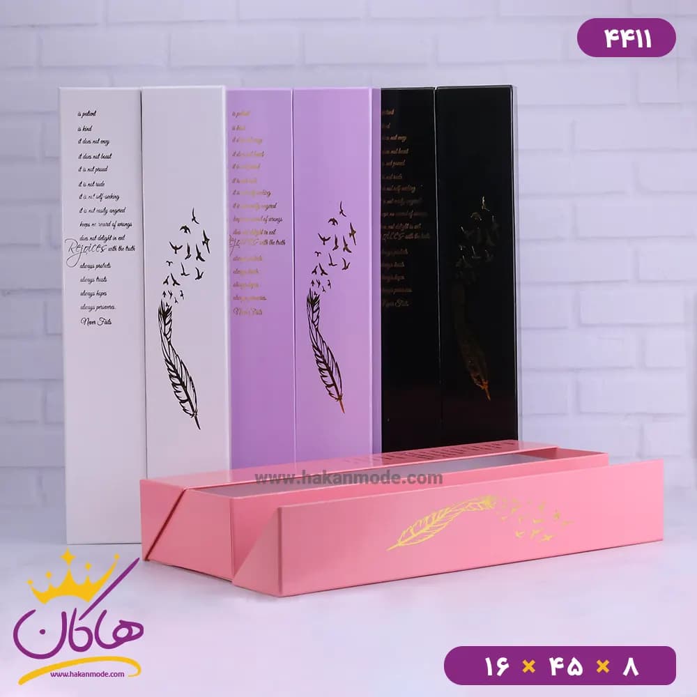 جعبه هدیه طرح پر | کد 4411
