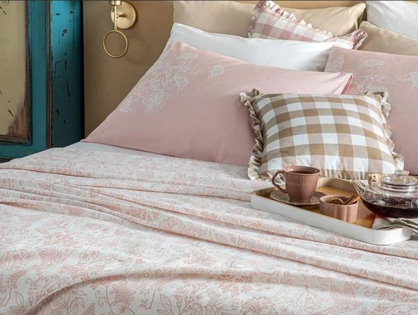 ست پیکه کینگ سایز English Home Bird Whisper Baskılı King Size Pike Takımı انگلیش هوم — تصویر ۵