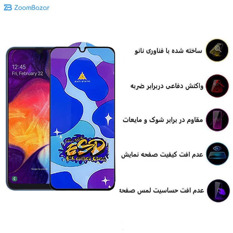 گلس اپیکوی مدل Star ESD مناسب برای گوشی موبایل سامسونگ Galaxy A33 5G/A32 4G/A22 4G/A50 4G/A31 4G/A30 4G/A15 4G/5G/A30s 4G/A50s/A20 4G — تصویر ۶