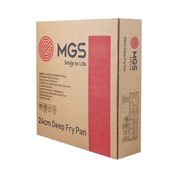 تابه سایز 28 گرانیت طرح ایتالیا B (تکدسته) برند ام جی اس MGS کد کالا/رنگ مشکی — تصویر ۷