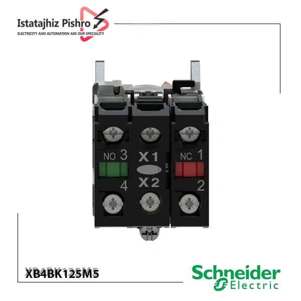 کلید فرمان یک طرفه ثابت چراغدار مدل XB4BK125M5 — تصویر ۷