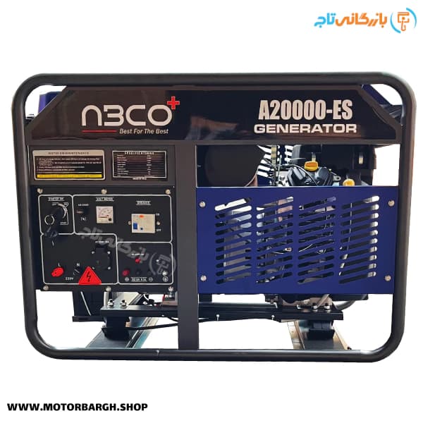 موتور برق بنزینی آبکو 10 کیلووات مدل A20000ES دو سیلندر تک فاز