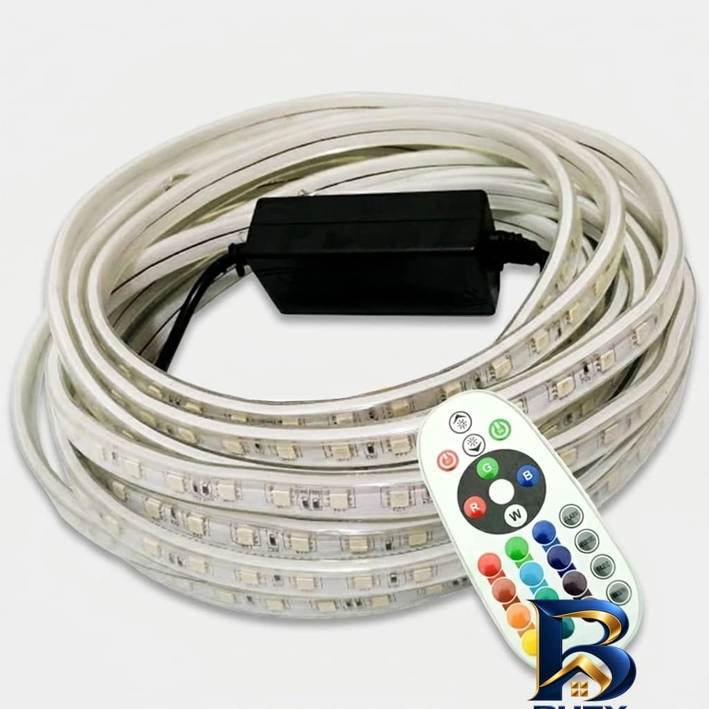 ریسه ال ای دی شلنگی RGB با طول 5 متر و ریموت