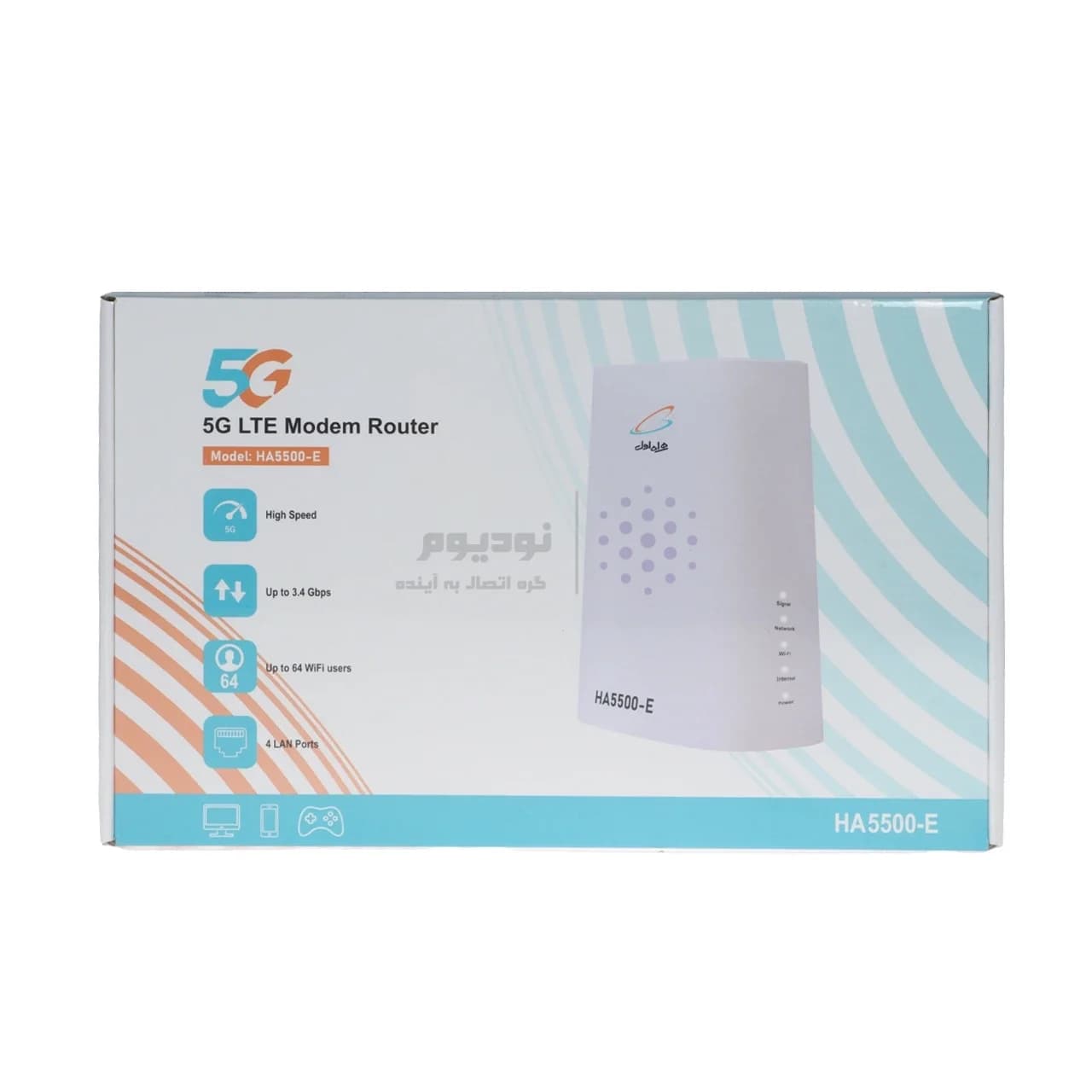 مودم رومیزی همراه اول مدل HA5500-E 5G LTE – سفید (گارانتی یکساله همراه اول) — تصویر ۶