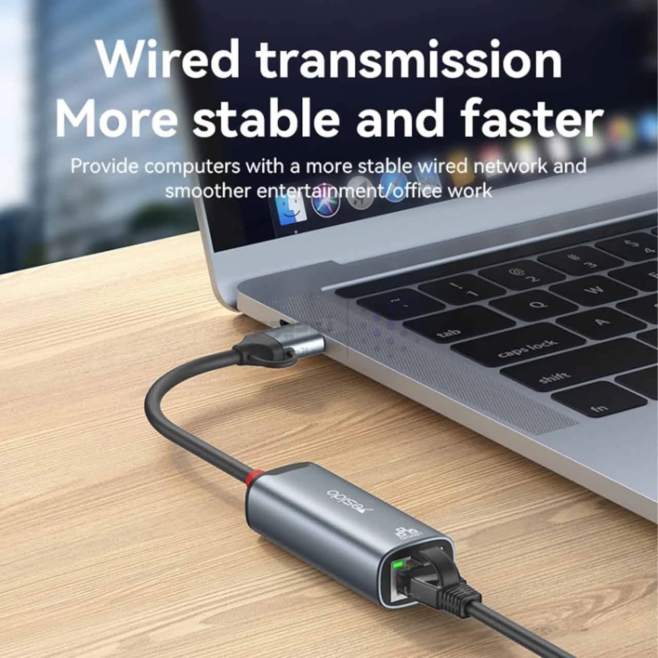 هاب 2 پورت yesido USB3.0 مدل HB26 – خاکستری (گارانتی 18 ماه تعویض نیکان همراه) — تصویر ۲
