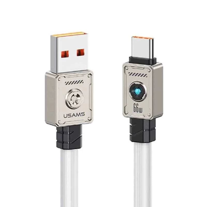 کابل شارژ USB-A به USB-C یوسمز مدل US-SJ686 طول 1.2 متر توان 66 وات