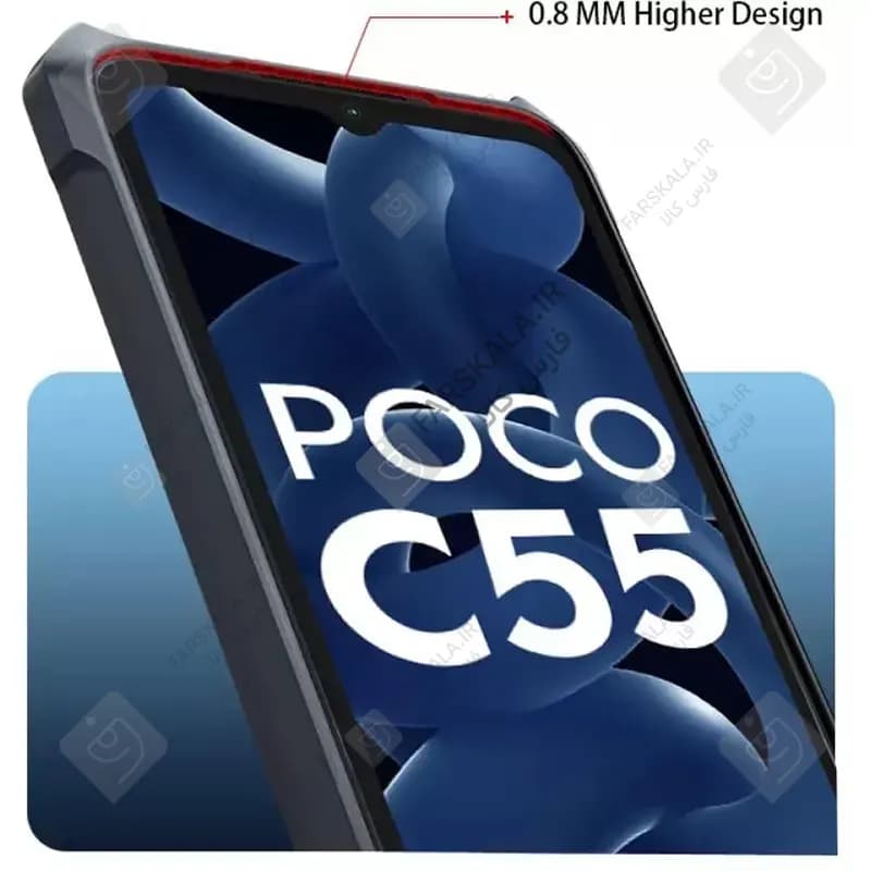 قاب اصلی پشت کریستالی Xundd Beatle شیائومی پوکو C55 — تصویر ۲