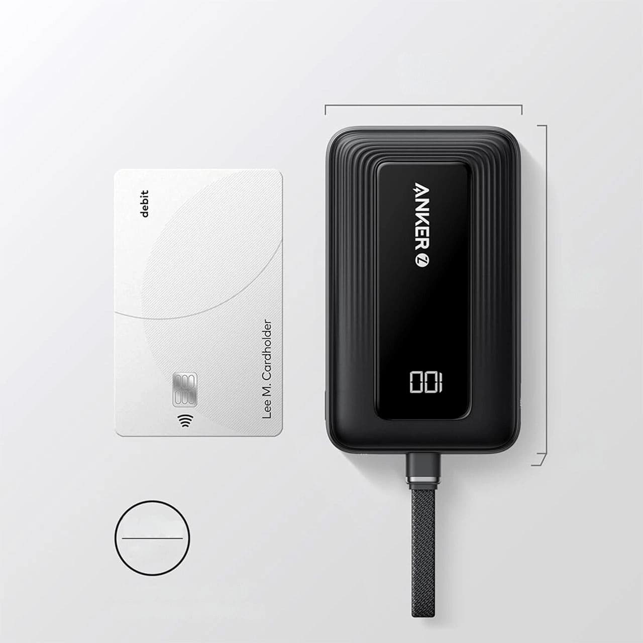پاوربانک فست شارژ ANKER 30W 10000mAh مدل A1681611 – مشکی (گارانتی 6 ماهه ایویز) — تصویر ۲