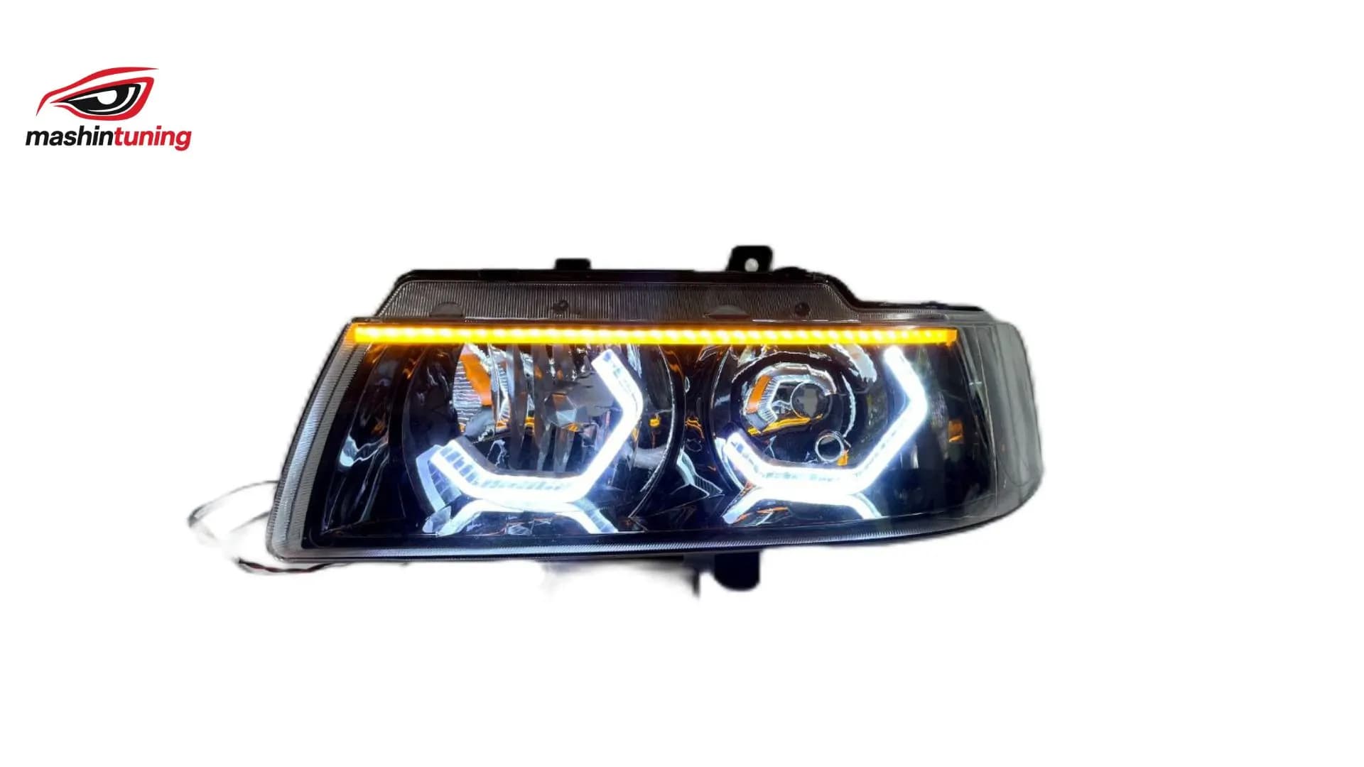 چراغ جلو اسپرت سمند طرح 3D i8 با ابرو بالا (در رنگ بندی)