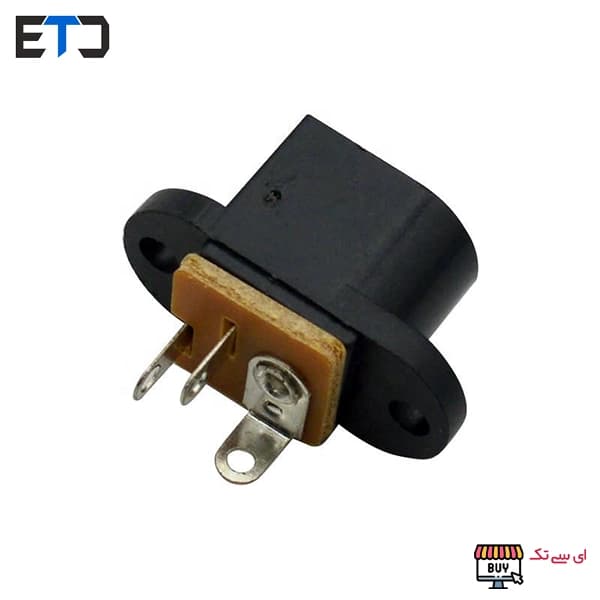 جک تغذیه آداپتور مادگی روپنلی پیچ خور 5.5 میلی متر DC-016 — تصویر ۴