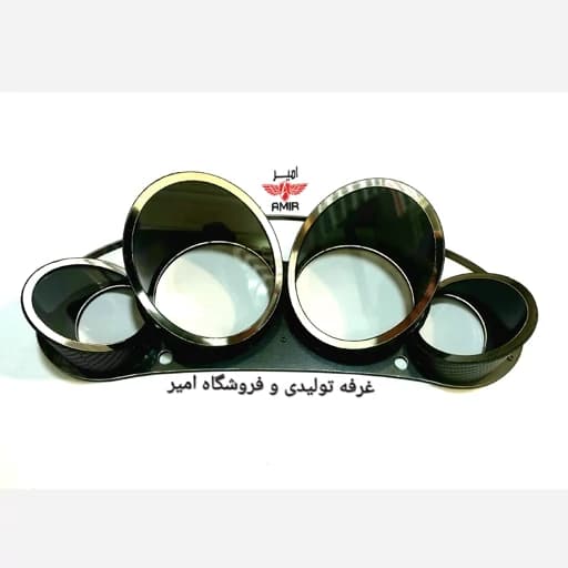 قاب کیلومتر ساده پژو 206 (شیشه رو،کربن دار، کیفیت عالی)