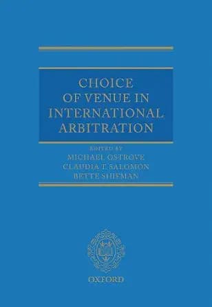 و دانلود نسخه کامل کتاب زبان اصلی Choice of Venue in International Arbitration | دانلود کتاب خارجی