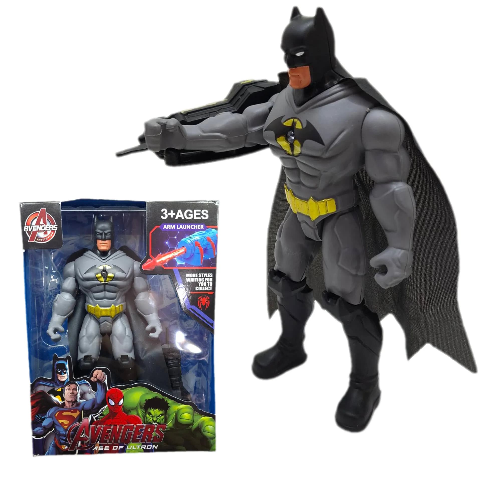 اکشن فیگور بتمن Batman تیر پرتابکن چراغدار کد 15-3099